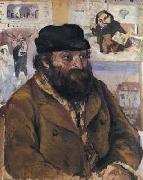 Camille Pissarro Portrait Paul Cezanne painting